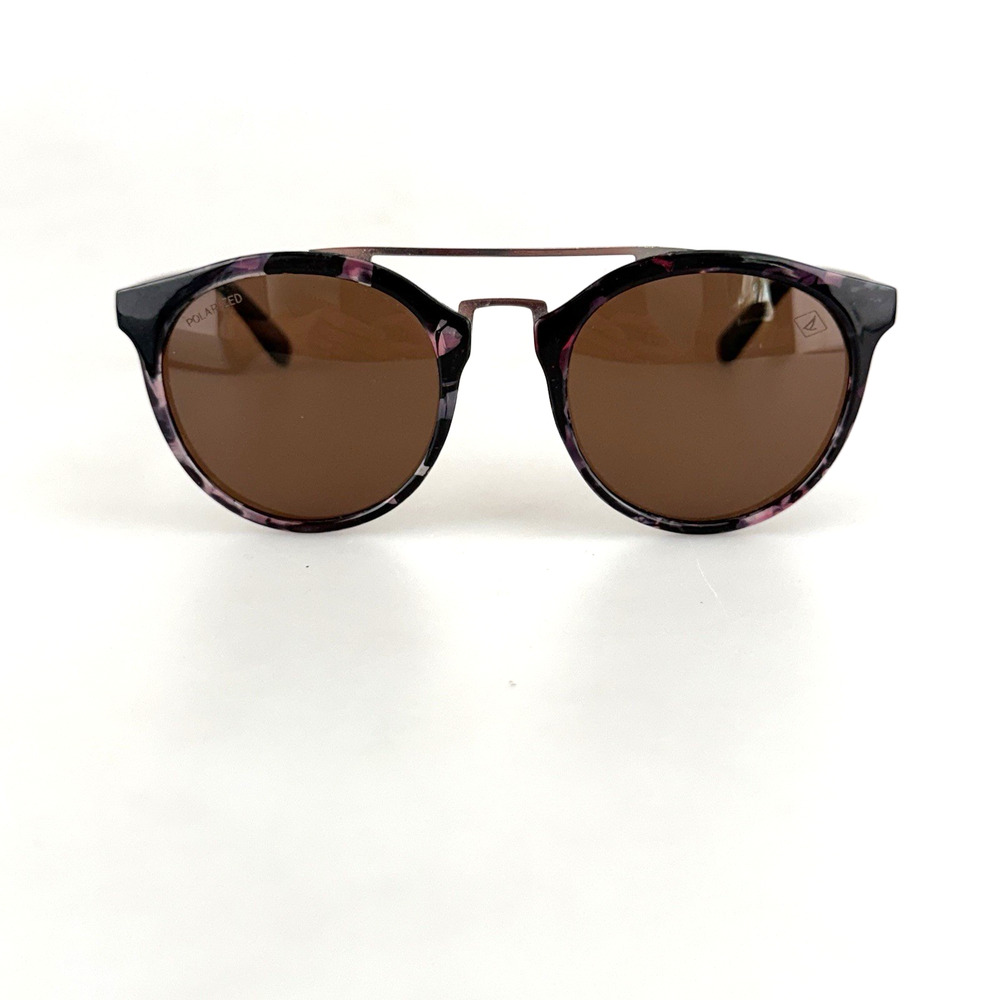 Sperry Sunglasses mod. Santa Cruz Polarized Tortoise Purple Brow Bar Round